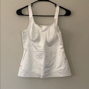 White under shirt tank top bra